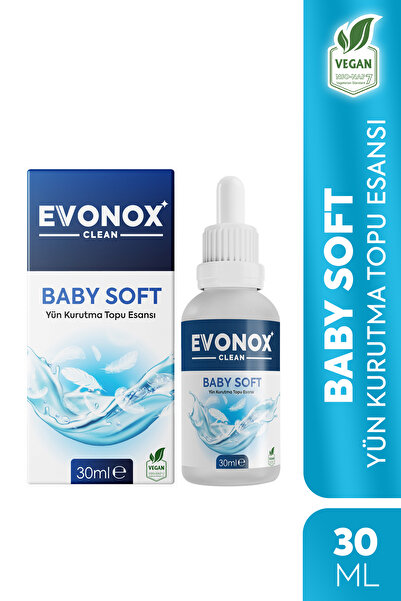 Evonox Clean Çamaşır Yün Kurutma Topu Esansı Baby Soft 30 ml