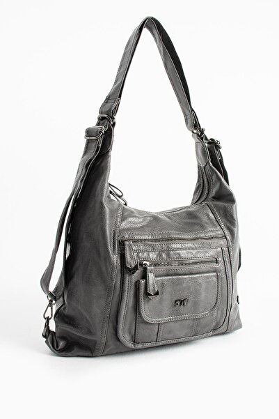 571 Collections Çanta Штучна шкіра Рюкзак Сірий (Модель: 571-13-13M)