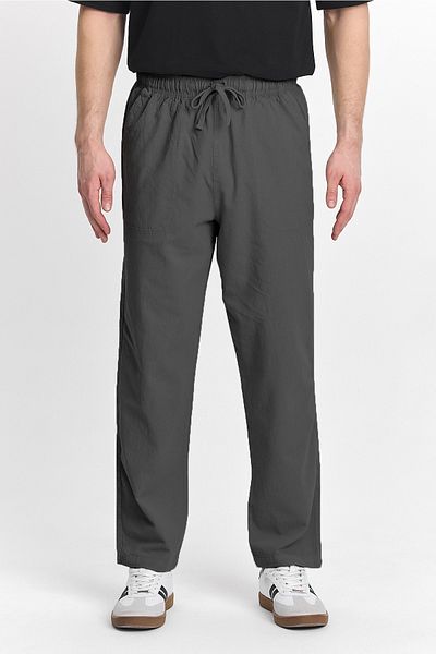 BLUETIFUL Men's Smoked Color Regular Fit Basic Trousers