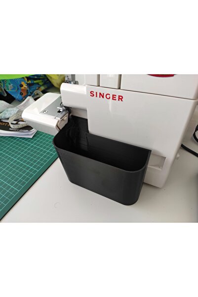 SİNGER Singer marka overlok makinası artık kumaş haznesi