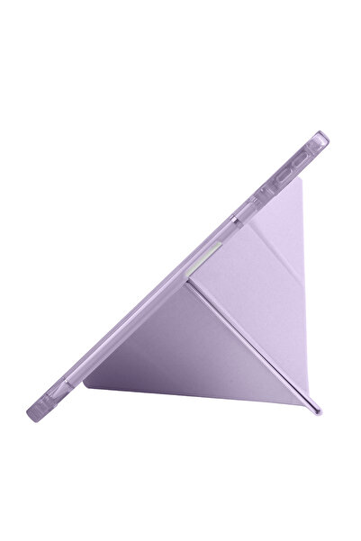 Nezih Case Samsung Galaxy S6 Lite P610 / P613 / P620 Compatible Origami Pencil Compartment Back Soft Silicone Case