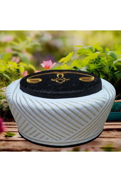 şahinbak Imam Sarık, Sarık de lux, Sarık negru, Take Vavli negru, Sultan Sarık, jachetă, materiale pentru moschee, (S0064)
