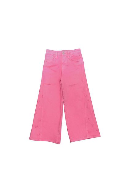 Little Star Girl's Bow Embroidered Trousers