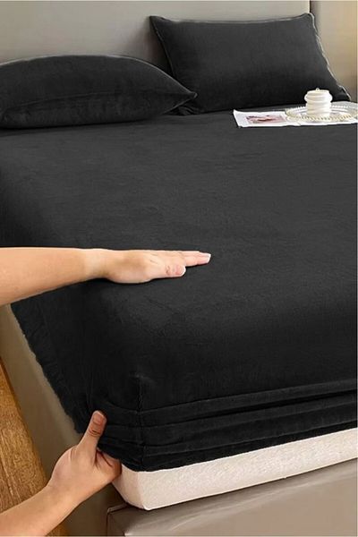 Mulberry شرشف شتوي مفرد مخملي مقاس 100x200+30