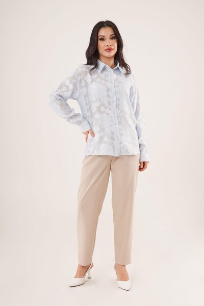 Hipo Trend Cămașă albastră cu modele florale