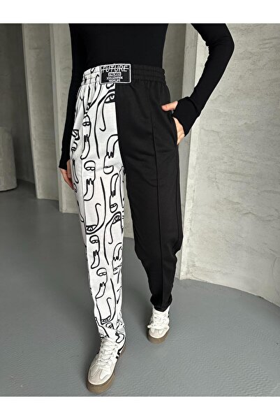 RPT MODA ΨΗΦΙΑΚΗ ΕΚΤΥΠΩΣΗ ΔΙΠΛΟ ΧΡΩΜΑΤΟΣ ΜΕ ΜΟΤΙΒΟ ΆΝΕΤΟ ΜΕ ΨΗΛΟΜΕΣΟ JOGGER ΦΟΥΤΕΡ