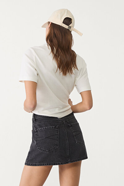 Stradivarius D60 denim mini etek