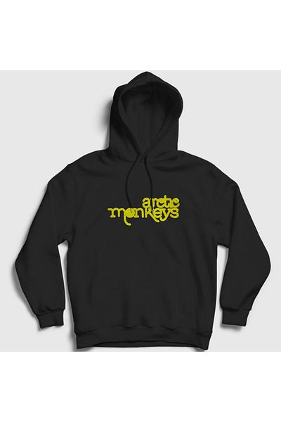 Presmono Φούτερ Five Arctic Monkeys Unisex Μαύρη κουκούλα - 13563tt