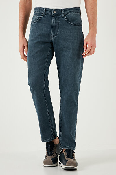 Buratti Pamuklu Comfort Fit Yüksek Bel Boru Paça Jeans Erkek KOT PANTOLON 4411S73TEXAS