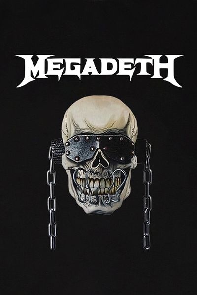 Sekizbiraltı Μπλουζάκι με στάμπα Megadeth Μαύρο Unisex Oversize