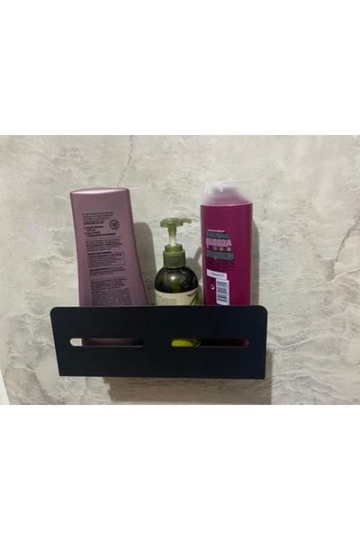 ardini Black Matte Bathroom Organizer - Shampoo Holder and Shower Shelf with Screws