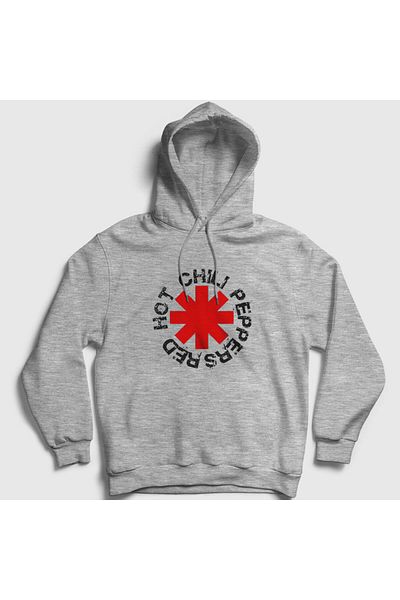 Presmono Унисекс суитшърт с качулка и сиво лого V2 Red Hot Chili Peppers 107841tt