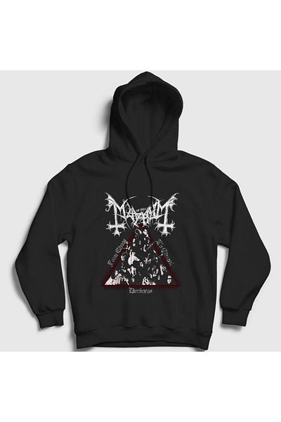 Presmono Φούτερ Unisex Black Darkness Mayhem Hooded 64443tt
