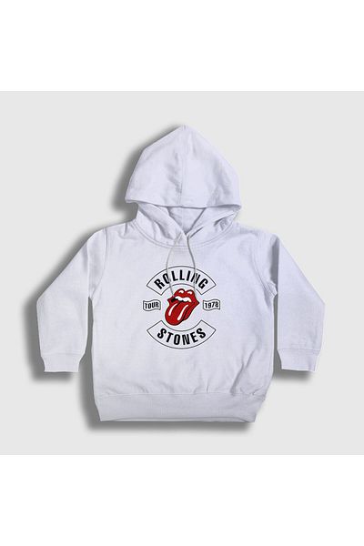 Presmono Hanorac alb unisex pentru copii cu glugă - Rolling Stones Tour 118600 tt