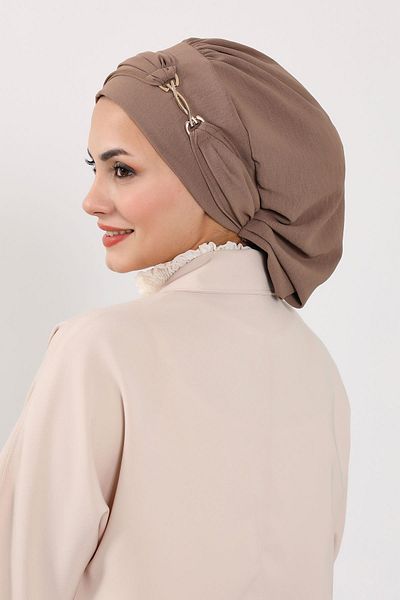 Aisha's Design Ready Turban with Aerobin Fabric and Accessories, HT-93