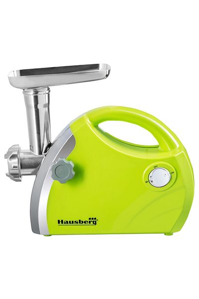 Hausberg Masina De Tocat Carne Hb-3430vr, Inox , 1800 W, Motor Cupru, Verde