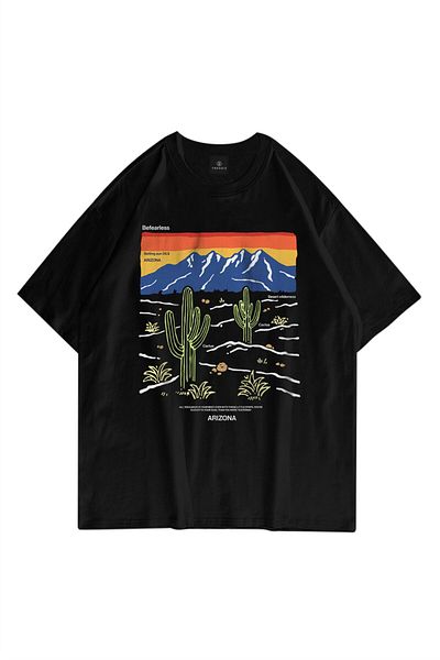 Trendiz Μαύρο μπλουζάκι Arizona Befearless Unisex