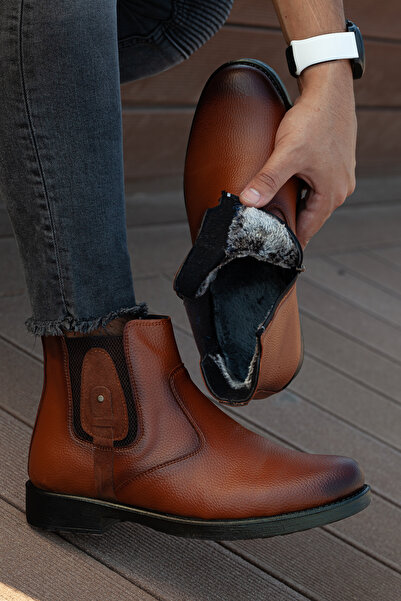 Daxtors D751 Taban Dahil Komple Kürklü Soğuk Geçirmez Erkek Bot