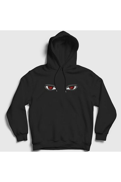 Presmono Φούτερ Naruto Unisex Anime με μαύρη κουκούλα - 134417 ττ