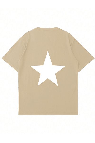 Mad&Calf Μπλουζάκι Unisex Double Star με στάμπα με λαιμόκοψη