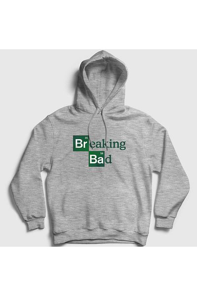 Presmono Φούτερ με γκρι κουκούλα Breaking Bad Unisex - 185290 ττ