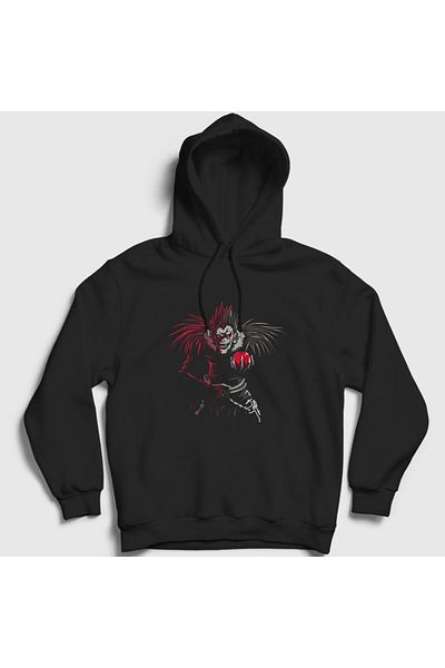 Presmono Унисекс черен аниме суитшърт с качулка Death Note Ryuk V2 - 130232tt