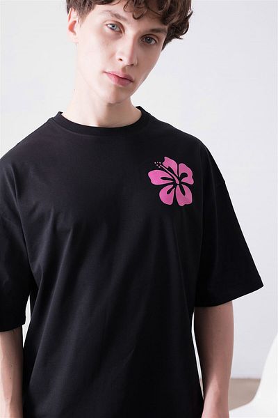 Trendiz Siesta Beach Unisex Μαύρο T-Shirt