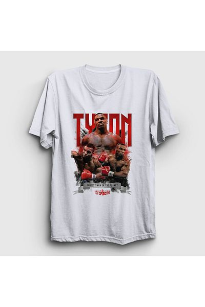 Presmono Μπλουζάκι Unisex Boxing Mike Tyson Boxing - Λευκό, 426767 ττ