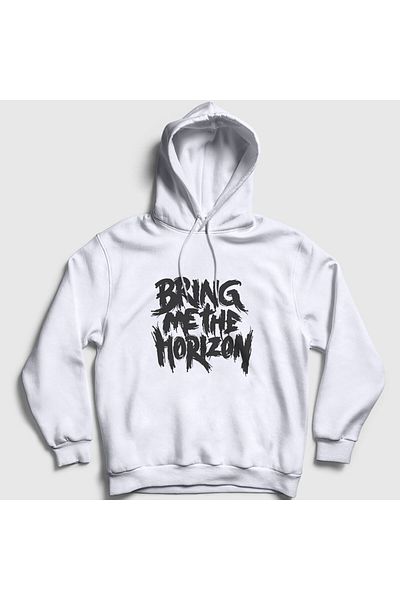 Presmono Φούτερ Bring Me The Horizon Unisex με λευκή κουκούλα - 20734tt