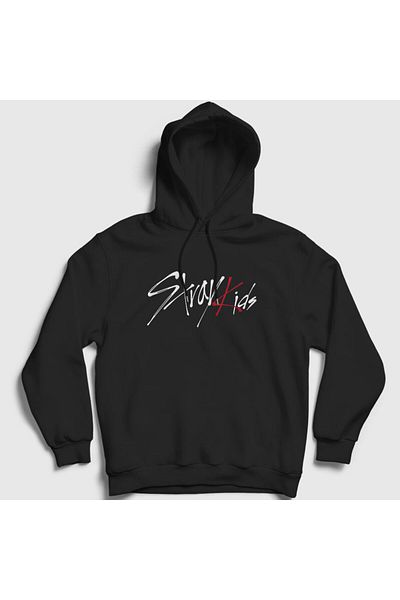 Presmono Унисекс суитшърт с качулка и лого Stray Kids - 122750tt