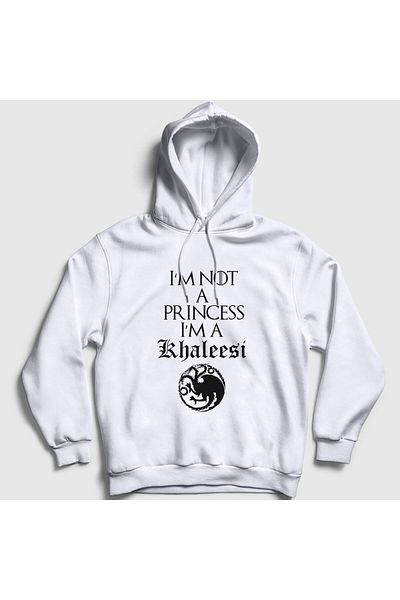 Presmono Φούτερ με λευκή κουκούλα Princess Game Of Thrones Unisex - 193527 ττ
