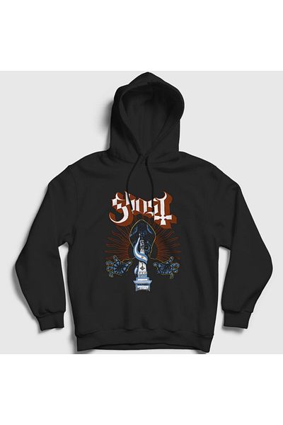Presmono Унисекс черен суичър с качулка Ghost Argentina 51632tt