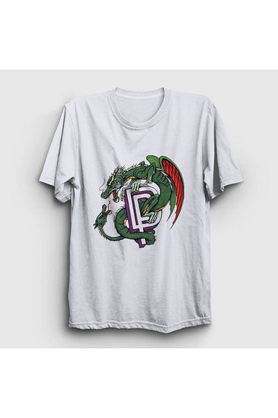 Presmono Μπλουζάκι Unisex White and Dragon Deep Purple Rock - 423151 ττ