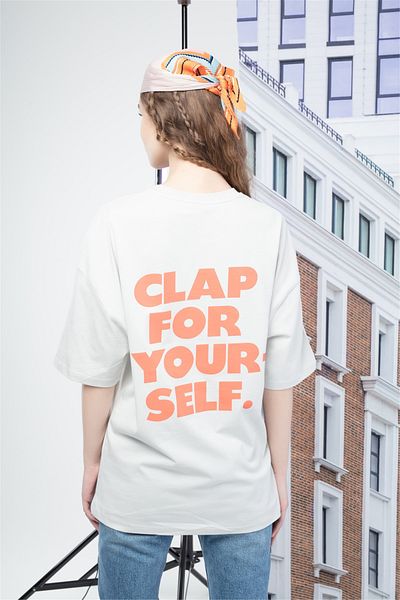 Trendiz Γυναικεία Clap Tshirt Stone
