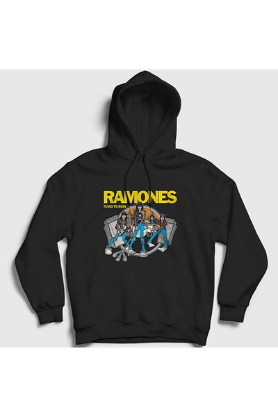 Presmono Унисекс суитшърт с качулка Ramones - Road To Run 170451tt