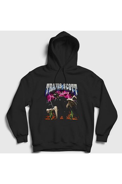 Presmono Унисекс суитшърт с качулка Travis Scott Astroworld - 42845tt