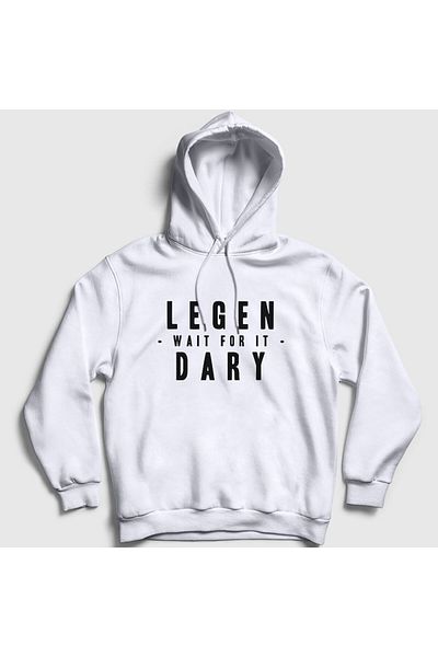 Presmono Πώς γνώρισα τη μητέρα σου Unisex Hooded Legendary White Sweatshirt - 195189 ττ