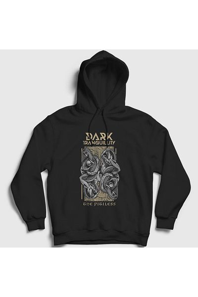 Presmono Μαύρο φούτερ Unisex με κουκούλα - Pitiless Dark Tranquility 137560 ττ