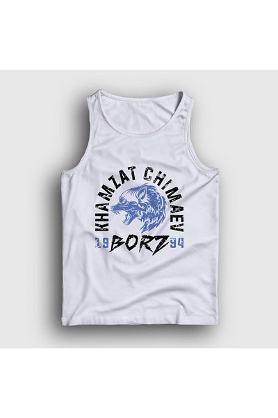 Presmono Chimaev Mma Ufc Singlet - Unisex Λευκό Borz Khamzat 427023 ττ