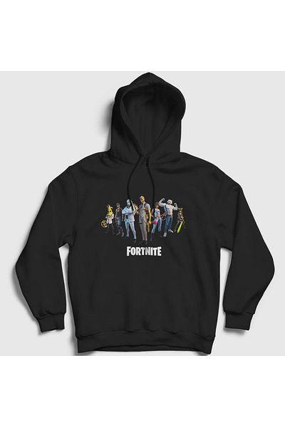 Presmono Унисекс суитшърт с качулка Fortnite Secret Agent, черен - 28378tt