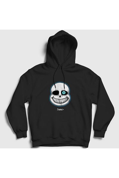 Presmono Унисекс черен суитшърт с качулка Undertale - 32687tt