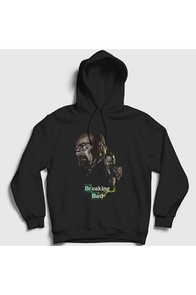 Presmono Μαύρο φούτερ με κουκούλα Breaking Bad Unisex - 184628 ττ