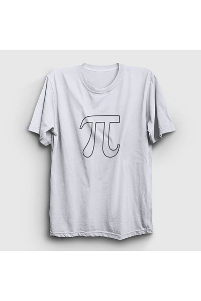 Presmono Μαθηματικά Unisex Λευκό T-Shirt - Αριθμός Πι 422087 ττ