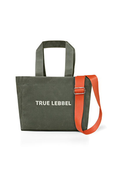 True LebbeL Haki Kanvas Çanta  Günlük Seyahat ve Okul İçin Su Geçirmez Çanta