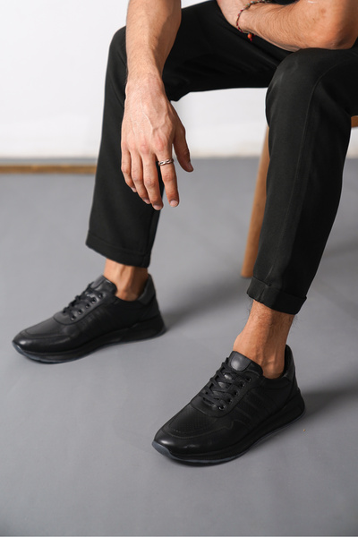 Daxtors D1912 Genuine Leather Orthopedic Men's Guaranteed Shoes