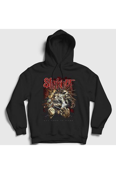 Presmono Φούτερ με μαύρη κουκούλα Hope Slipknot Unisex - 112542 ττ