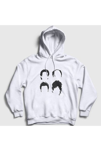 Presmono Φούτερ Unisex με λευκή κουκούλα Seinfeld - 208300 ττ