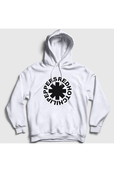 Presmono Λευκό λογότυπο V3 Red Hot Chili Peppers Unisex φούτερ με κουκούλα - 108201 ττ