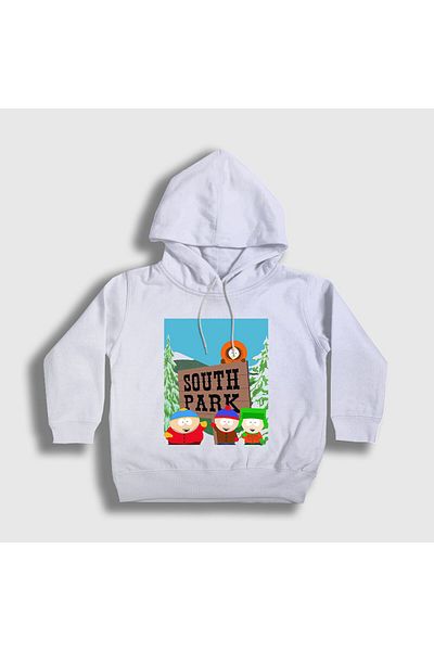Presmono Παιδικό φούτερ South Park Unisex - Λευκό λογότυπο V2, με κουκούλα 217158 ττ