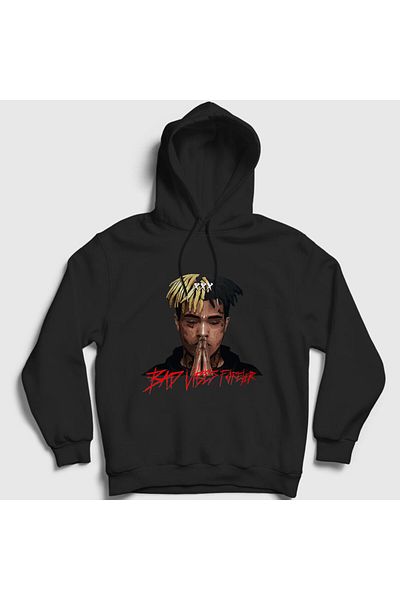 Presmono Φούτερ Forever Xxxtentacion Unisex Μαύρη κουκούλα - 47881tt